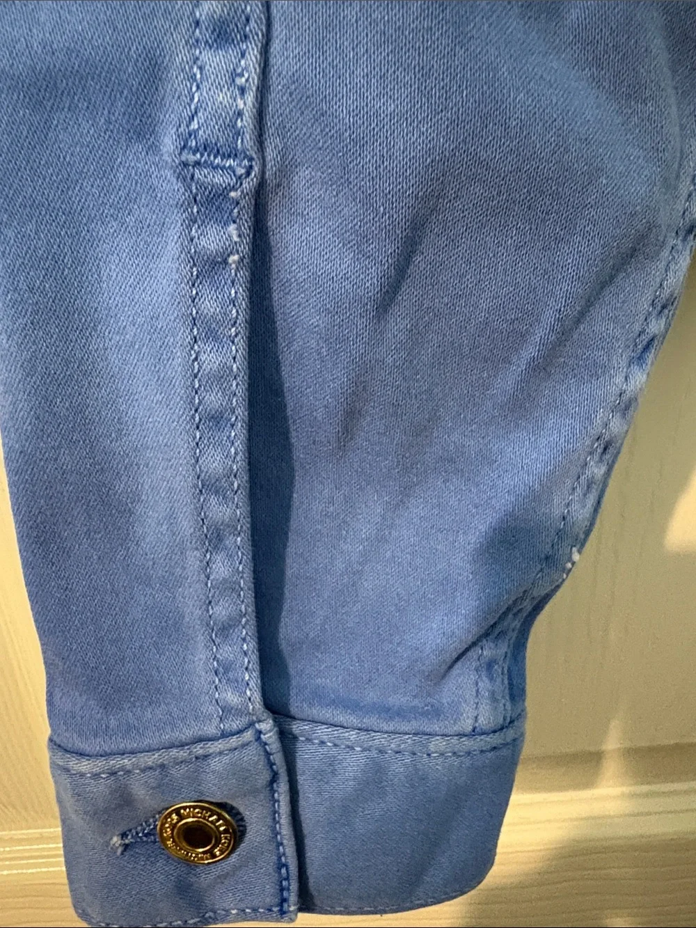 Michael Kors Light Blue Denim Trucker Jacket